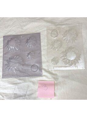 2 Stacking Tree Chocolate Molds Ltd & East Coast Mold Plastic Candy Soap C-516 V